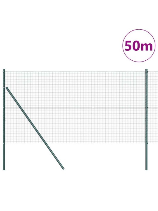Aed koos postidega roheline 1.2 x 50 m teras