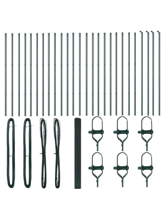 Aed koos postidega roheline 1.5 x 50 m teras