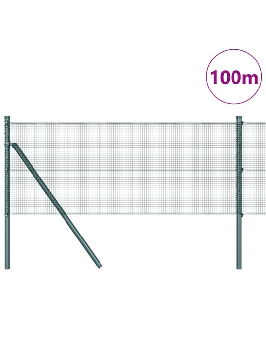 Aed koos postidega roheline 0.4 x 100 m teras