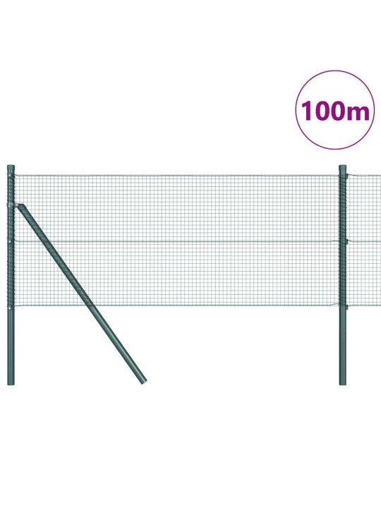 Aed koos postidega roheline 0.4 x 100 m teras