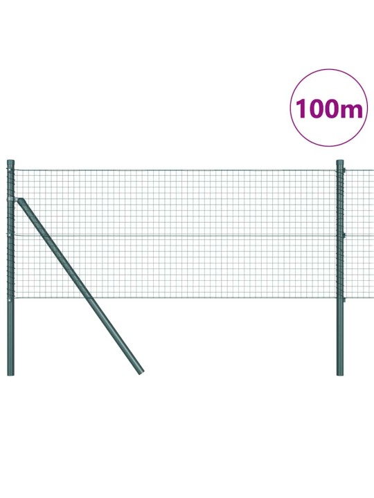 Aed koos postidega roheline 0.4 x 100 m teras