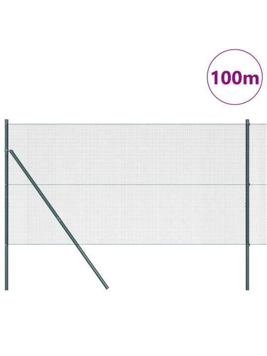 Aed koos postidega roheline 1 x 100 m teras