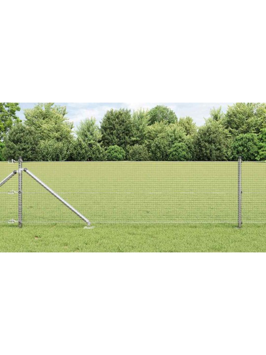 Aed koos postidega hõbedane 0.4 x 10 m teras