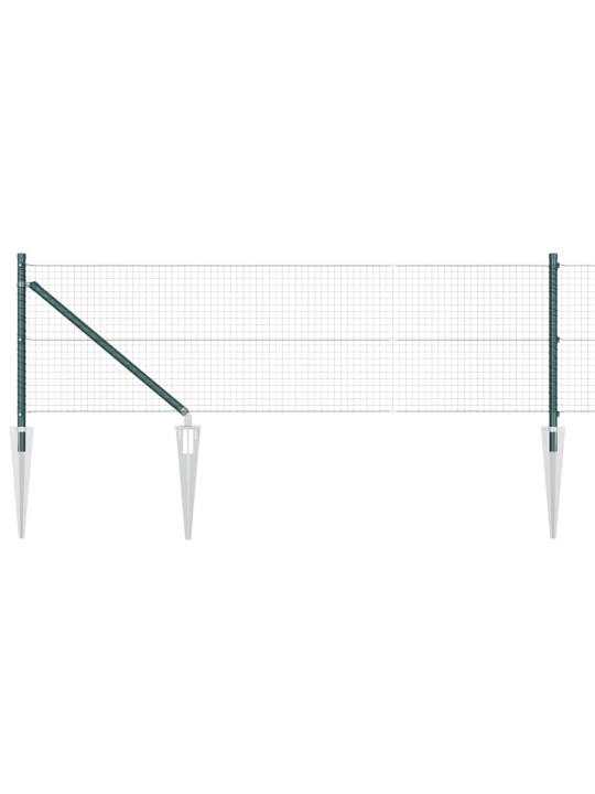 Aed koos postidega roheline 0.4 x 25 m teras