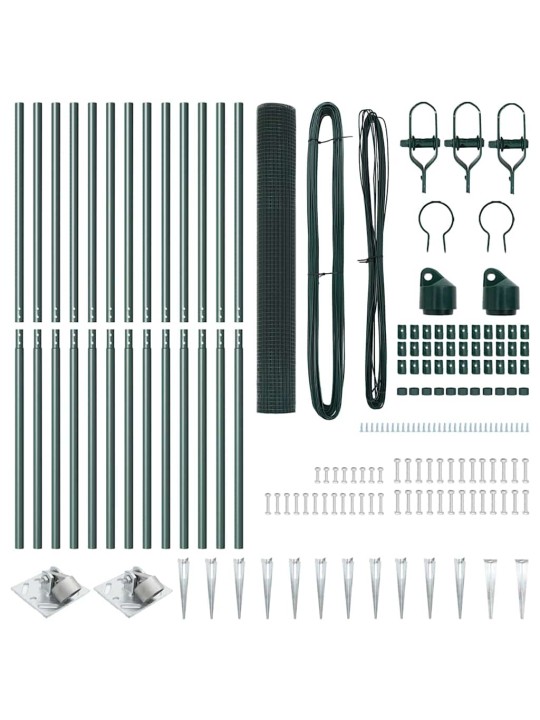 Aed koos postidega roheline 1 x 25 m teras