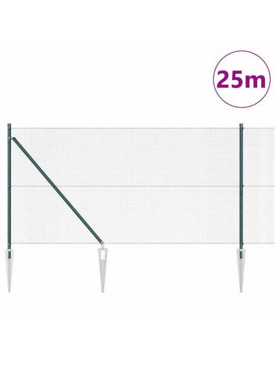 Aed koos postidega roheline 1 x 25 m teras