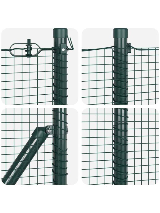 Aed koos postidega roheline 1 x 25 m teras