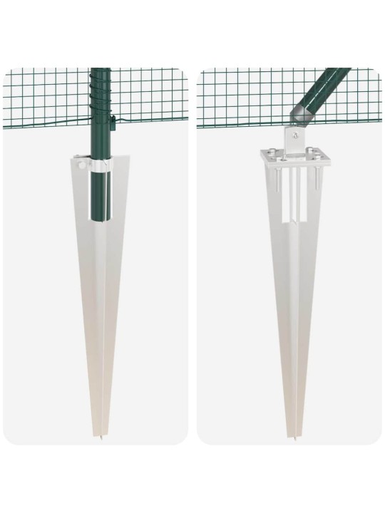 Aed koos postidega roheline 1 x 25 m teras