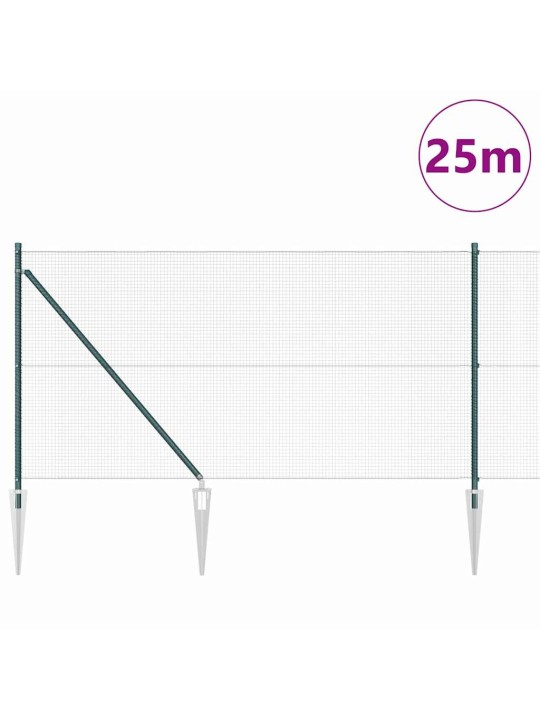 Aed koos postidega roheline 1 x 25 m teras