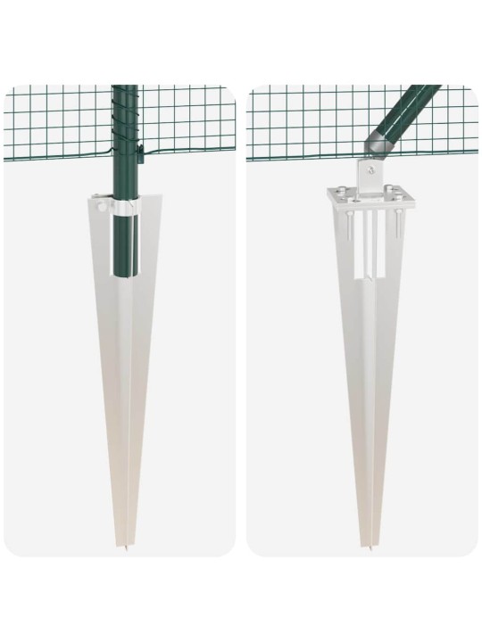Aed koos postidega roheline 1 x 25 m teras