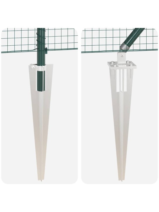 Aed koos postidega roheline 1 x 25 m teras
