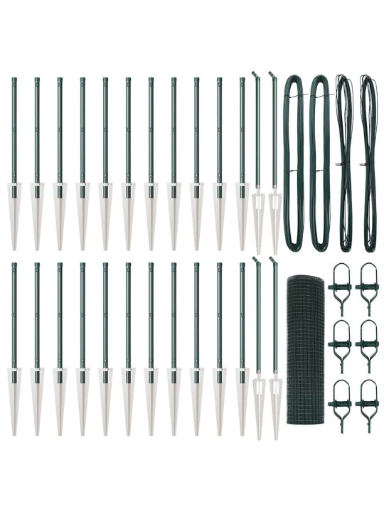Aed koos postidega roheline 0.4 x 50 m teras