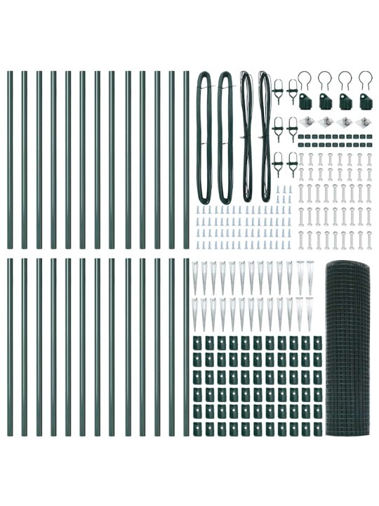 Aed koos postidega roheline 0.4 x 50 m teras