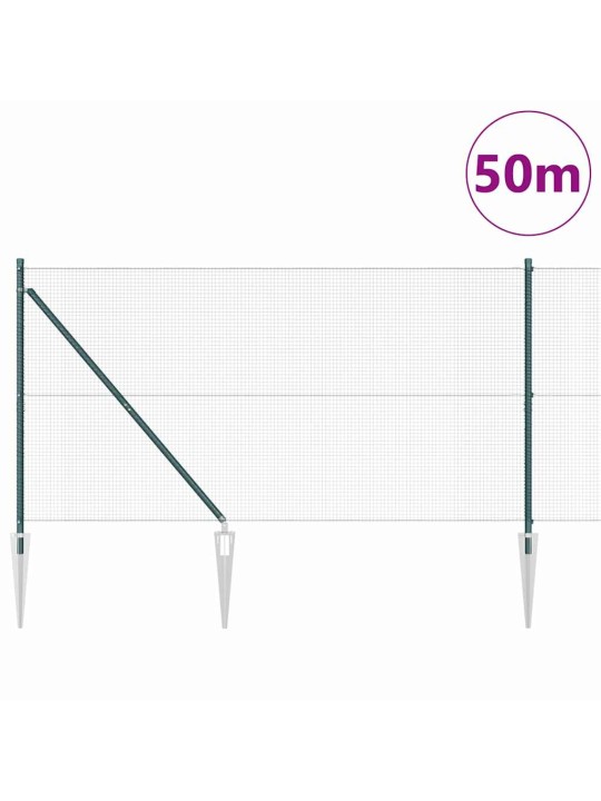 Aed koos postidega roheline 1.2 x 50 m teras