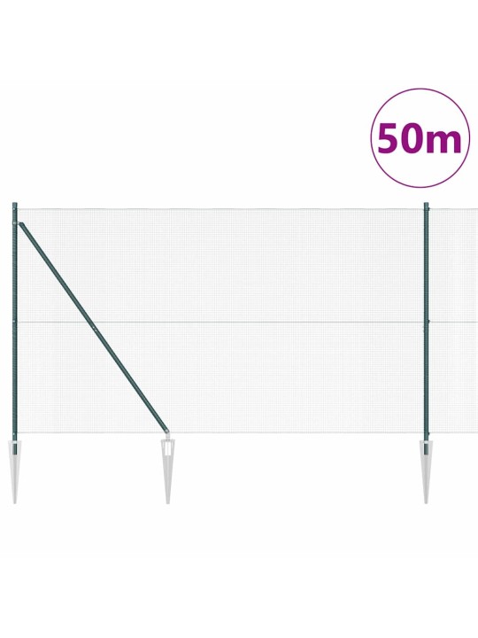 Aed koos postidega roheline 1.5 x 50 m teras
