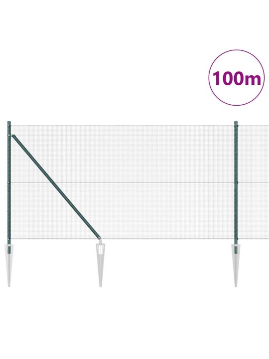 Aed koos postidega roheline 1 x 100 m teras