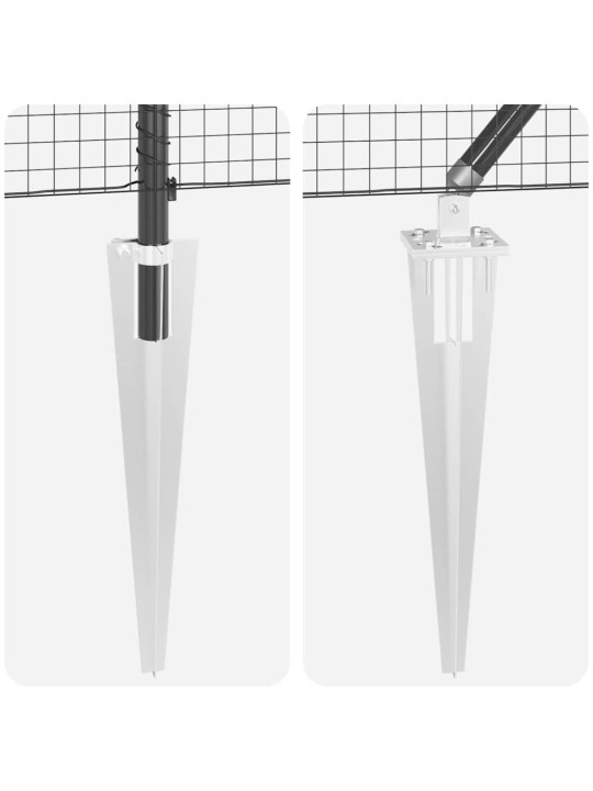 Aed koos postidega hall 1.2 x 50 m teras
