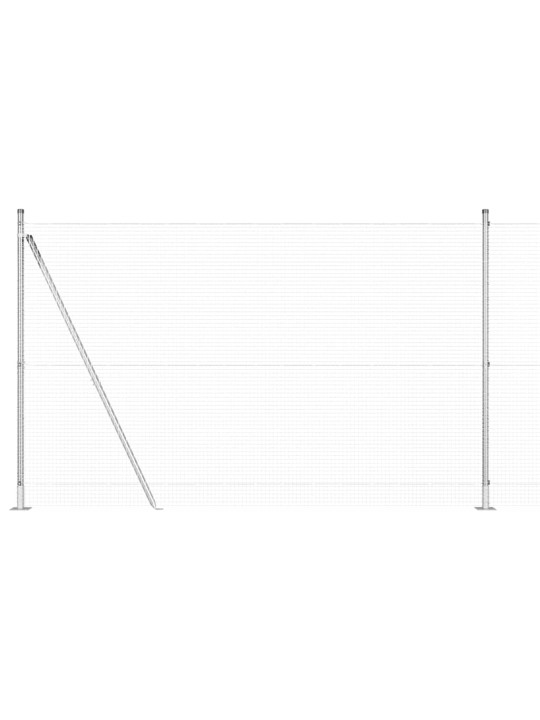 Aed koos postidega hõbedane 1.4 x 10 m teras