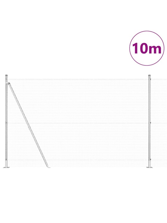 Aed koos postidega hõbedane 1.4 x 10 m teras