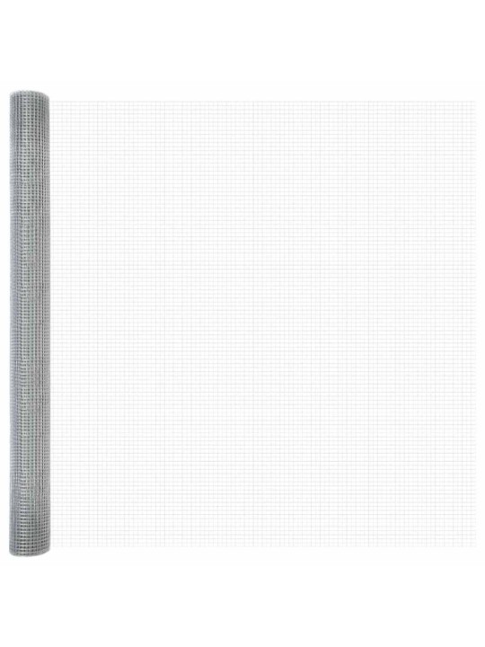 Aed koos postidega hõbedane 1.4 x 25 m teras