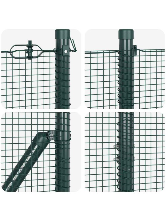 Aed koos postidega roheline 1.2 x 10 m teras