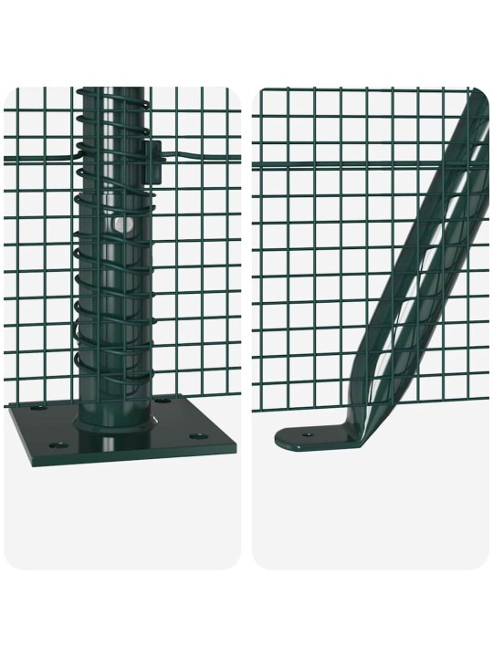 Aed koos postidega roheline 1.2 x 10 m teras