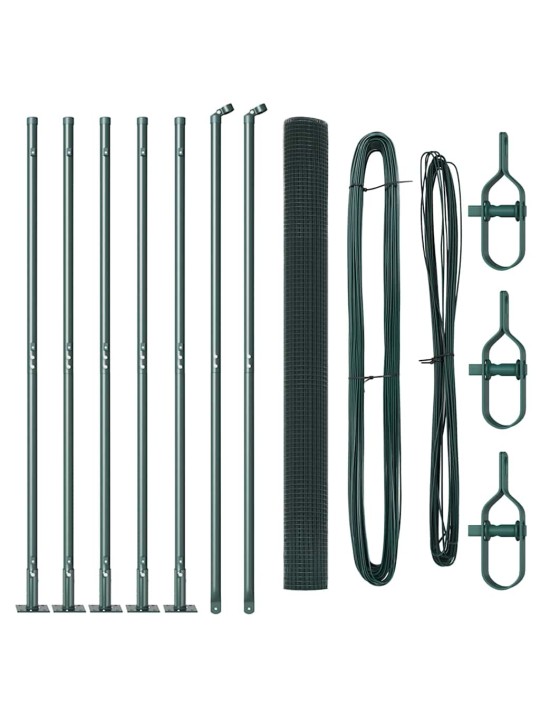 Aed koos postidega roheline 1.4 x 10 m teras