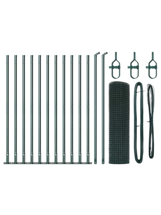 Aed koos postidega roheline 0.4 x 25 m teras