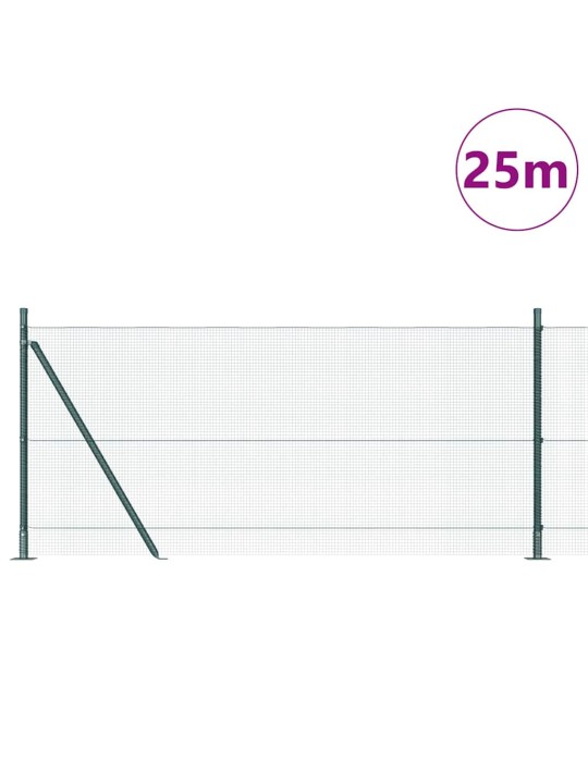 Aed koos postidega roheline 1 x 25 m teras
