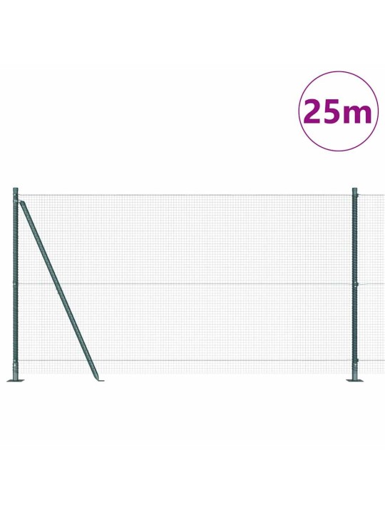 Aed koos postidega roheline 1.2 x 25 m teras