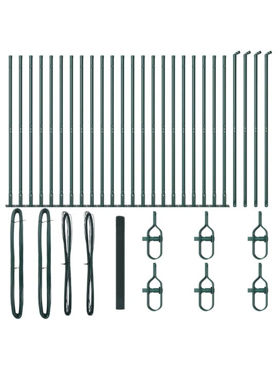 Aed koos postidega roheline 1.5 x 50 m teras