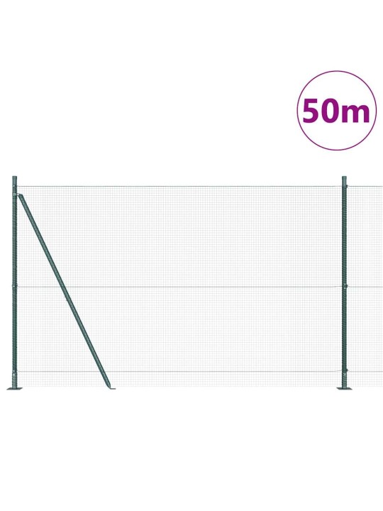 Aed koos postidega roheline 1.5 x 50 m teras