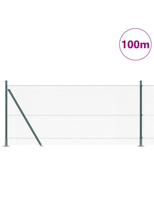 Aed koos postidega roheline 0.8 x 100 m teras