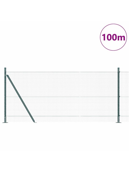 Aed koos postidega roheline 0.8 x 100 m teras