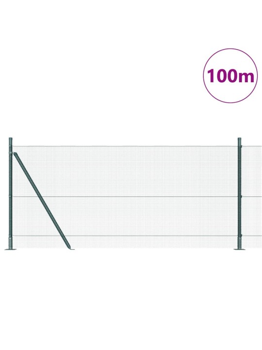 Aed koos postidega roheline 1 x 100 m teras