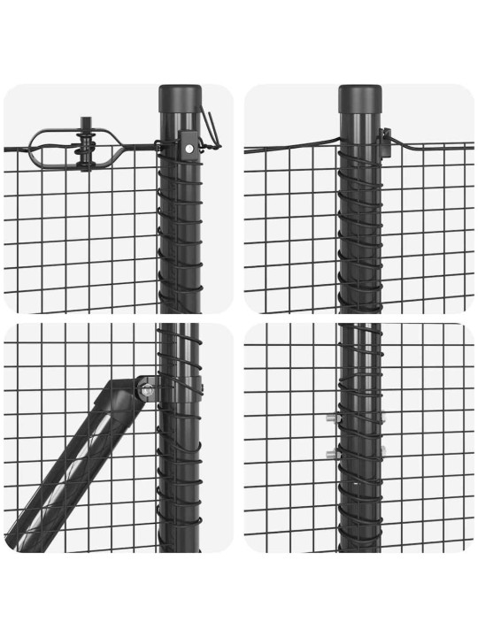 Aed koos postidega hall 1.2 x 10 m teras