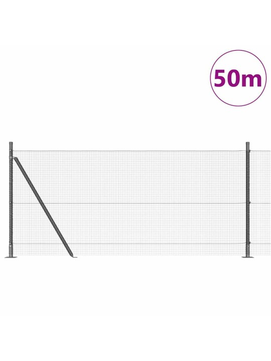Aed koos postidega hall 0.8 x 50 m teras
