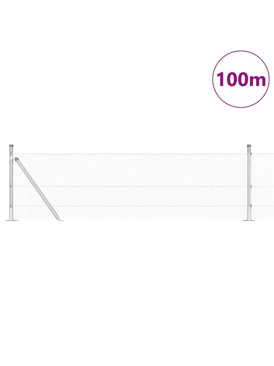 Aed koos postidega hall 0.5 x 100 m teras