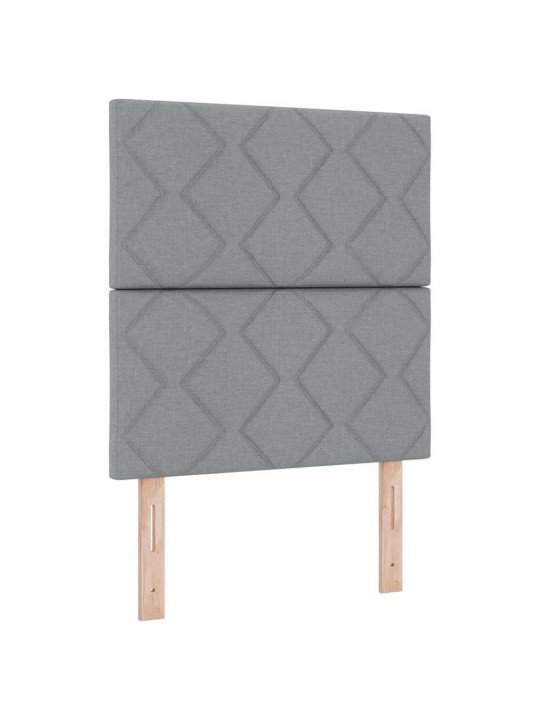 Kangast peatoe mitmetahuline tikand peaga helehall 80 cm kangas