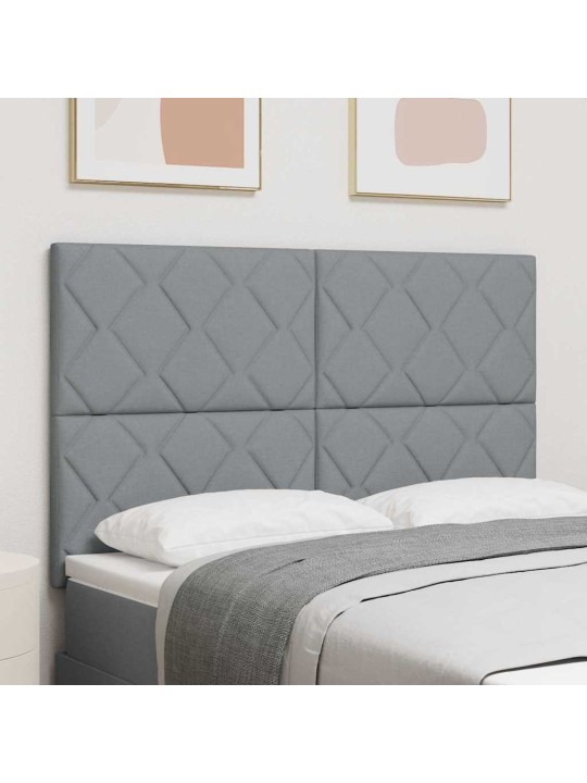 Kanga peaplaat geometric peaga manuaalne helehall 160 cm kangas