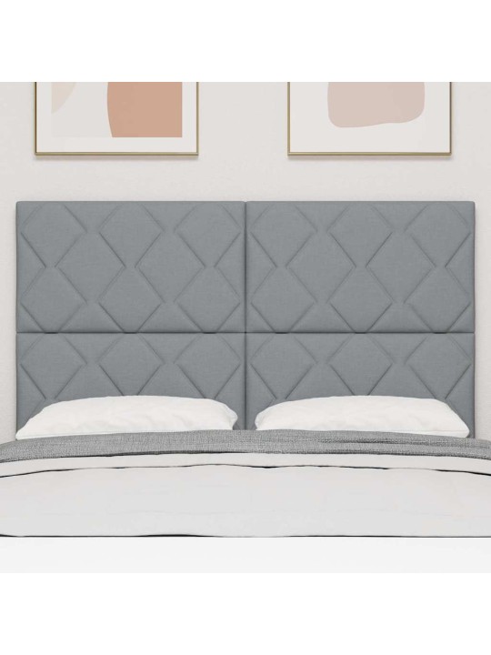 Kanga peaplaat geometric peaga manuaalne helehall 160 cm kangas