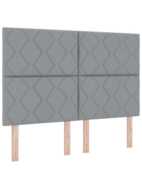 Kanga peaplaat geometric peaga manuaalne helehall 160 cm kangas