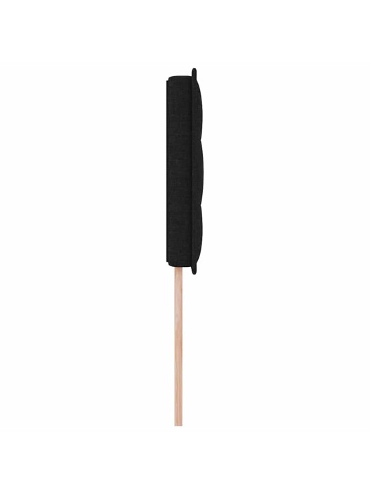 LED tuledega voodipeats must 80 cm kangas