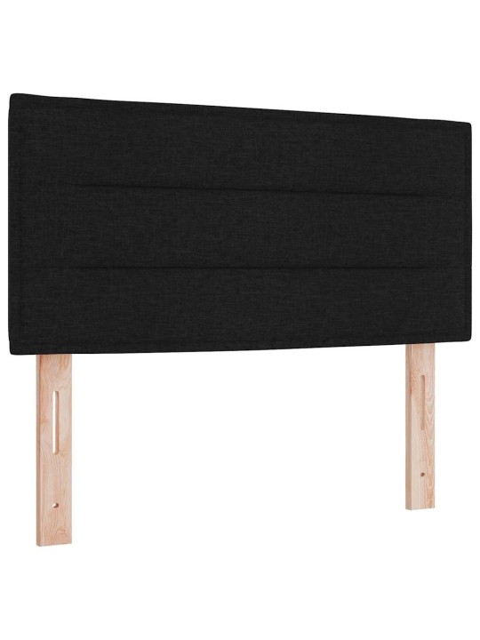LED tuledega voodipeats must 90 cm kangas