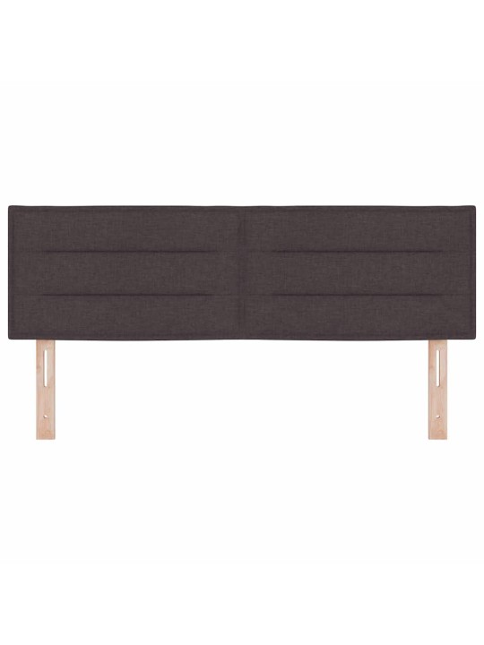 LED tuledega voodipeats tumepruun 160 cm kangas