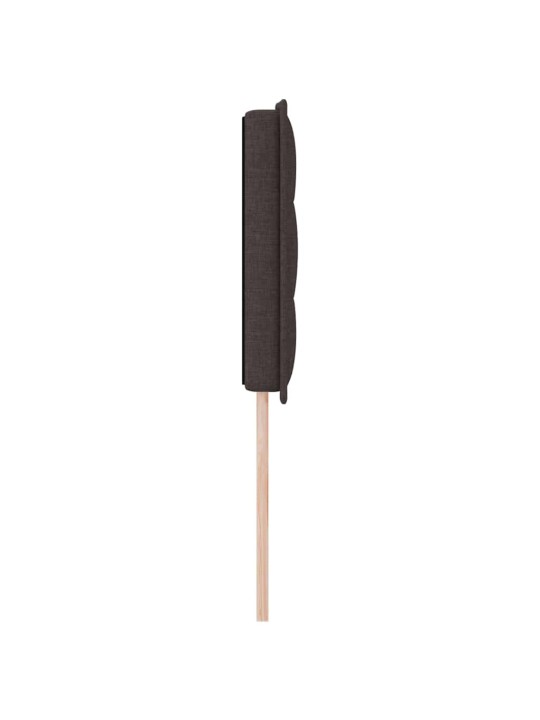 LED tuledega voodipeats tumepruun 160 cm kangas