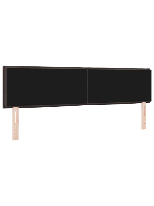 LED tuledega voodipeats tumepruun 180 cm kangas