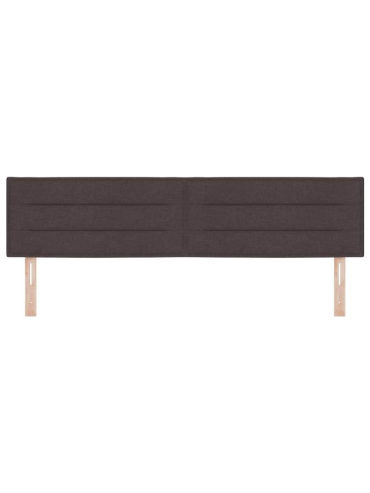 LED tuledega voodipeats tumepruun 180 cm kangas