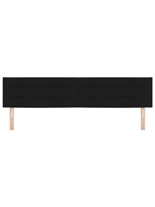 LED tuledega voodipeats must 200 cm kangas