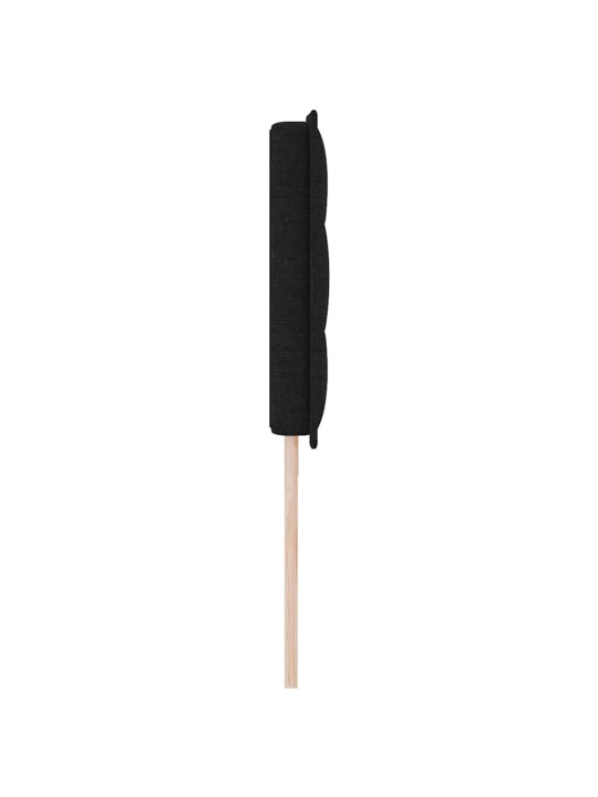 LED tuledega voodipeats must 200 cm kangas